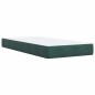 vidaXL Boxspringbett mit Matratze Dunkelgrün 80x200 cm Samt vidaXL Boxspringbett mit Matratze Dunkelgrün 80x200 cm Samt