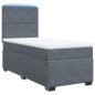vidaXL Boxspringbett mit Matratze Dunkelgrau 90x200 cm Samt vidaXL Boxspringbett mit Matratze Dunkelgrau 90x200 cm Samt