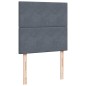 vidaXL Boxspringbett mit Matratze Dunkelgrau 90x200 cm Samt vidaXL Boxspringbett mit Matratze Dunkelgrau 90x200 cm Samt