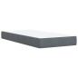 vidaXL Boxspringbett mit Matratze Dunkelgrau 90x200 cm Samt vidaXL Boxspringbett mit Matratze Dunkelgrau 90x200 cm Samt