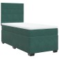 vidaXL Boxspringbett mit Matratze Dunkelgrün 90x200 cm Samt vidaXL Boxspringbett mit Matratze Dunkelgrün 90x200 cm Samt