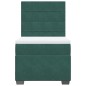 vidaXL Boxspringbett mit Matratze Dunkelgrün 90x200 cm Samt vidaXL Boxspringbett mit Matratze Dunkelgrün 90x200 cm Samt