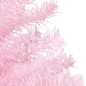 Künstlicher Weihnachtsbaum mit LEDs & Kugeln Rosa 120 cm PVC Künstlicher Weihnachtsbaum mit LEDs & Kugeln Rosa 120 cm PVC
