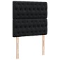 vidaXL Boxspringbett mit Matratze Schwarz 90x200 cm Samt vidaXL Boxspringbett mit Matratze Schwarz 90x200 cm Samt