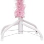 Künstlicher Weihnachtsbaum mit LEDs & Kugeln Rosa 120 cm PVC Künstlicher Weihnachtsbaum mit LEDs & Kugeln Rosa 120 cm PVC