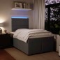 vidaXL Boxspringbett mit Matratze Dunkelgrau 120x190 cm Samt vidaXL Boxspringbett mit Matratze Dunkelgrau 120x190 cm Samt