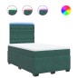 vidaXL Boxspringbett mit Matratze Dunkelgrün 120x200 cm Samt vidaXL Boxspringbett mit Matratze Dunkelgrün 120x200 cm Samt
