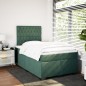 vidaXL Boxspringbett mit Matratze Dunkelgrün 120x200 cm Samt vidaXL Boxspringbett mit Matratze Dunkelgrün 120x200 cm Samt