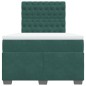 vidaXL Boxspringbett mit Matratze Dunkelgrün 120x200 cm Samt vidaXL Boxspringbett mit Matratze Dunkelgrün 120x200 cm Samt