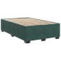 vidaXL Boxspringbett mit Matratze Dunkelgrün 120x200 cm Samt vidaXL Boxspringbett mit Matratze Dunkelgrün 120x200 cm Samt