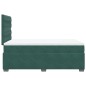vidaXL Boxspringbett mit Matratze Dunkelgrün 120x200 cm Samt vidaXL Boxspringbett mit Matratze Dunkelgrün 120x200 cm Samt
