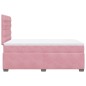 vidaXL Boxspringbett mit Matratze Rosa 120x200 cm Samt vidaXL Boxspringbett mit Matratze Rosa 120x200 cm Samt