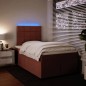 vidaXL Boxspringbett mit Matratze Rosa 120x200 cm Samt vidaXL Boxspringbett mit Matratze Rosa 120x200 cm Samt