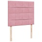 vidaXL Boxspringbett mit Matratze Rosa 120x200 cm Samt vidaXL Boxspringbett mit Matratze Rosa 120x200 cm Samt