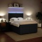 vidaXL Boxspringbett mit Matratze Schwarz 160x200 cm Samt vidaXL Boxspringbett mit Matratze Schwarz 160x200 cm Samt