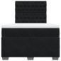 vidaXL Boxspringbett mit Matratze Schwarz 120x190 cm Samt vidaXL Boxspringbett mit Matratze Schwarz 120x190 cm Samt