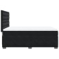 vidaXL Boxspringbett mit Matratze Schwarz 140x190 cm Samt vidaXL Boxspringbett mit Matratze Schwarz 140x190 cm Samt
