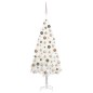 Künstlicher Weihnachtsbaum mit LEDs & Kugeln Weiß 150 cm Künstlicher Weihnachtsbaum mit LEDs & Kugeln Weiß 150 cm