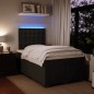 vidaXL Boxspringbett mit Matratze Schwarz 120x190 cm Samt vidaXL Boxspringbett mit Matratze Schwarz 120x190 cm Samt