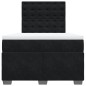 vidaXL Boxspringbett mit Matratze Schwarz 120x190 cm Samt vidaXL Boxspringbett mit Matratze Schwarz 120x190 cm Samt
