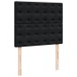 vidaXL Boxspringbett mit Matratze Schwarz 120x190 cm Samt vidaXL Boxspringbett mit Matratze Schwarz 120x190 cm Samt