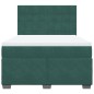 vidaXL Boxspringbett mit Matratze Dunkelgrün 160x200 cm Samt vidaXL Boxspringbett mit Matratze Dunkelgrün 160x200 cm Samt