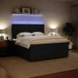 vidaXL Boxspringbett mit Matratze Schwarz 180x200 cm Samt vidaXL Boxspringbett mit Matratze Schwarz 180x200 cm Samt