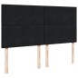 vidaXL Boxspringbett mit Matratze Schwarz 180x200 cm Samt vidaXL Boxspringbett mit Matratze Schwarz 180x200 cm Samt