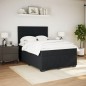 vidaXL Boxspringbett mit Matratze Schwarz 140x190 cm Samt vidaXL Boxspringbett mit Matratze Schwarz 140x190 cm Samt