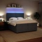 vidaXL Boxspringbett mit Matratze Dunkelgrau 200x200 cm Samt vidaXL Boxspringbett mit Matratze Dunkelgrau 200x200 cm Samt
