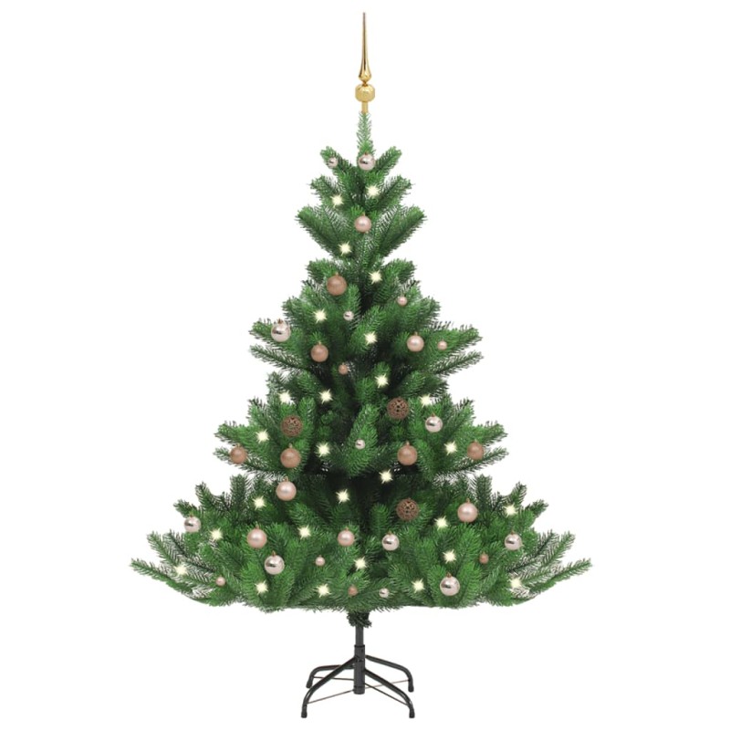 Künstlicher Weihnachtsbaum Nordmann LED & Kugeln Grün 120 cm Künstlicher Weihnachtsbaum Nordmann LED & Kugeln Grün 120 cm