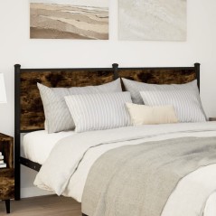 vidaXL Kopfteil Räuchereiche 150 cm Holzwerkstoff und Stahl