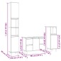 vidaXL 3-tlg. Badmöbel-Set Sonoma-Eiche Holzwerkstoff vidaXL 3-tlg. Badmöbel-Set Sonoma-Eiche Holzwerkstoff