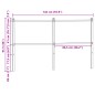 vidaXL Kopfteil Braun Eichen-Optik 135 cm Holzwerkstoff und Stahl vidaXL Kopfteil Braun Eichen-Optik 135 cm Holzwerkstoff und Stahl