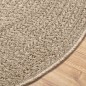 vidaXL Teppich ZIZUR Beige Ø 120 cm Jute-Optik Indoor und Outdoor vidaXL Teppich ZIZUR Beige Ø 120 cm Jute-Optik Indoor und Outdoor