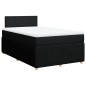 vidaXL Boxspringbett mit Matratze Schwarz 120x200 cm Stoff vidaXL Boxspringbett mit Matratze Schwarz 120x200 cm Stoff