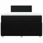 vidaXL Boxspringbett mit Matratze Schwarz 120x200 cm Stoff vidaXL Boxspringbett mit Matratze Schwarz 120x200 cm Stoff