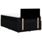 vidaXL Boxspringbett mit Matratze Schwarz 120x200 cm Stoff vidaXL Boxspringbett mit Matratze Schwarz 120x200 cm Stoff