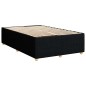 vidaXL Boxspringbett mit Matratze Schwarz 120x200 cm Stoff vidaXL Boxspringbett mit Matratze Schwarz 120x200 cm Stoff