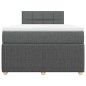 vidaXL Boxspringbett mit Matratze Dunkelgrau 120x200 cm Stoff vidaXL Boxspringbett mit Matratze Dunkelgrau 120x200 cm Stoff