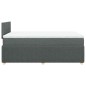 vidaXL Boxspringbett mit Matratze Dunkelgrau 120x200 cm Stoff vidaXL Boxspringbett mit Matratze Dunkelgrau 120x200 cm Stoff