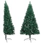 Künstlicher Halber Weihnachtsbaum mit LEDs & Kugeln Grün 180 cm Künstlicher Halber Weihnachtsbaum mit LEDs & Kugeln Grün 180 cm