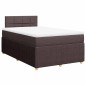 vidaXL Boxspringbett mit Matratze Dunkelbraun 120x200 cm Stoff vidaXL Boxspringbett mit Matratze Dunkelbraun 120x200 cm Stoff