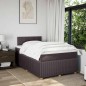 vidaXL Boxspringbett mit Matratze Dunkelbraun 120x200 cm Stoff vidaXL Boxspringbett mit Matratze Dunkelbraun 120x200 cm Stoff
