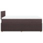 vidaXL Boxspringbett mit Matratze Dunkelbraun 120x200 cm Stoff vidaXL Boxspringbett mit Matratze Dunkelbraun 120x200 cm Stoff