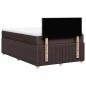 vidaXL Boxspringbett mit Matratze Dunkelbraun 120x200 cm Stoff vidaXL Boxspringbett mit Matratze Dunkelbraun 120x200 cm Stoff