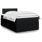vidaXL Boxspringbett mit Matratze Schwarz 120x200 cm Stoff vidaXL Boxspringbett mit Matratze Schwarz 120x200 cm Stoff