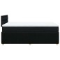 vidaXL Boxspringbett mit Matratze Schwarz 120x200 cm Stoff vidaXL Boxspringbett mit Matratze Schwarz 120x200 cm Stoff