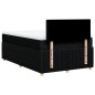vidaXL Boxspringbett mit Matratze Schwarz 120x200 cm Stoff vidaXL Boxspringbett mit Matratze Schwarz 120x200 cm Stoff