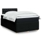 vidaXL Boxspringbett mit Matratze Schwarz 120x200 cm Stoff vidaXL Boxspringbett mit Matratze Schwarz 120x200 cm Stoff